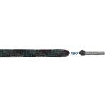 Barth Schnürsenkel Bergsport halbrund dunkelgrün/dunkelgrau/schwarz 180cm